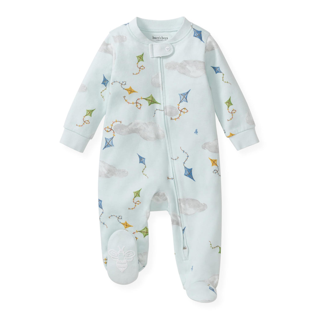 Burt's Bees Baby Organic Cotton Sleep and Play Footed Pajamas for Boys