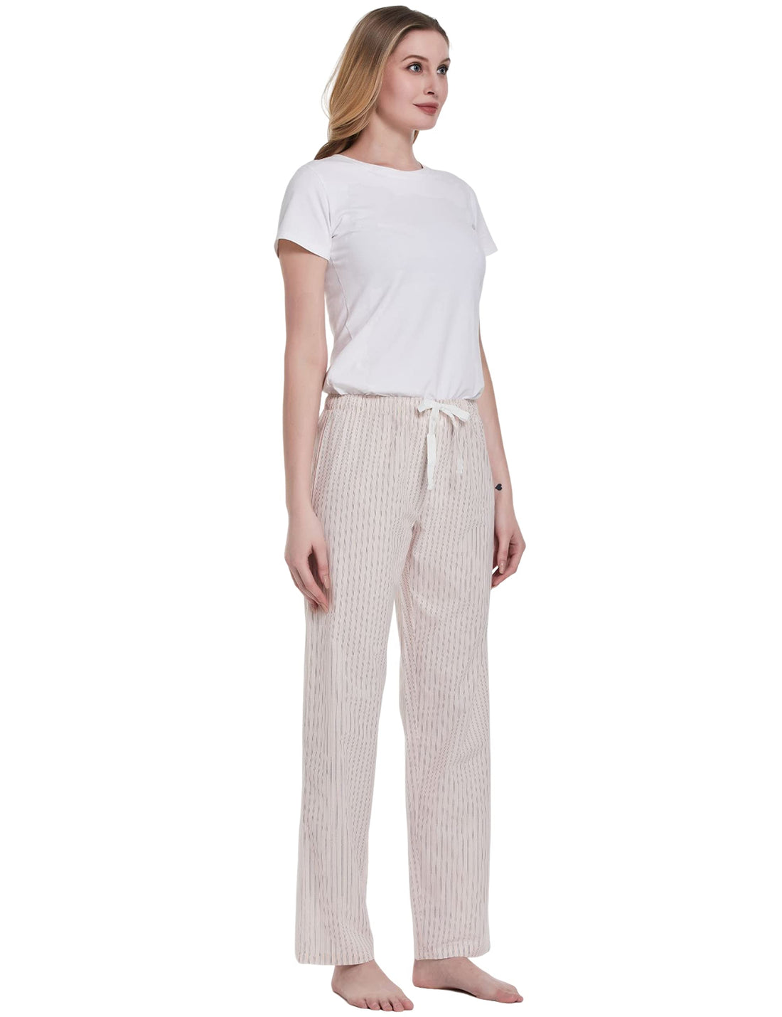 CYZ Women's 100% Cotton Woven Poplin Sleep Pajama Pants