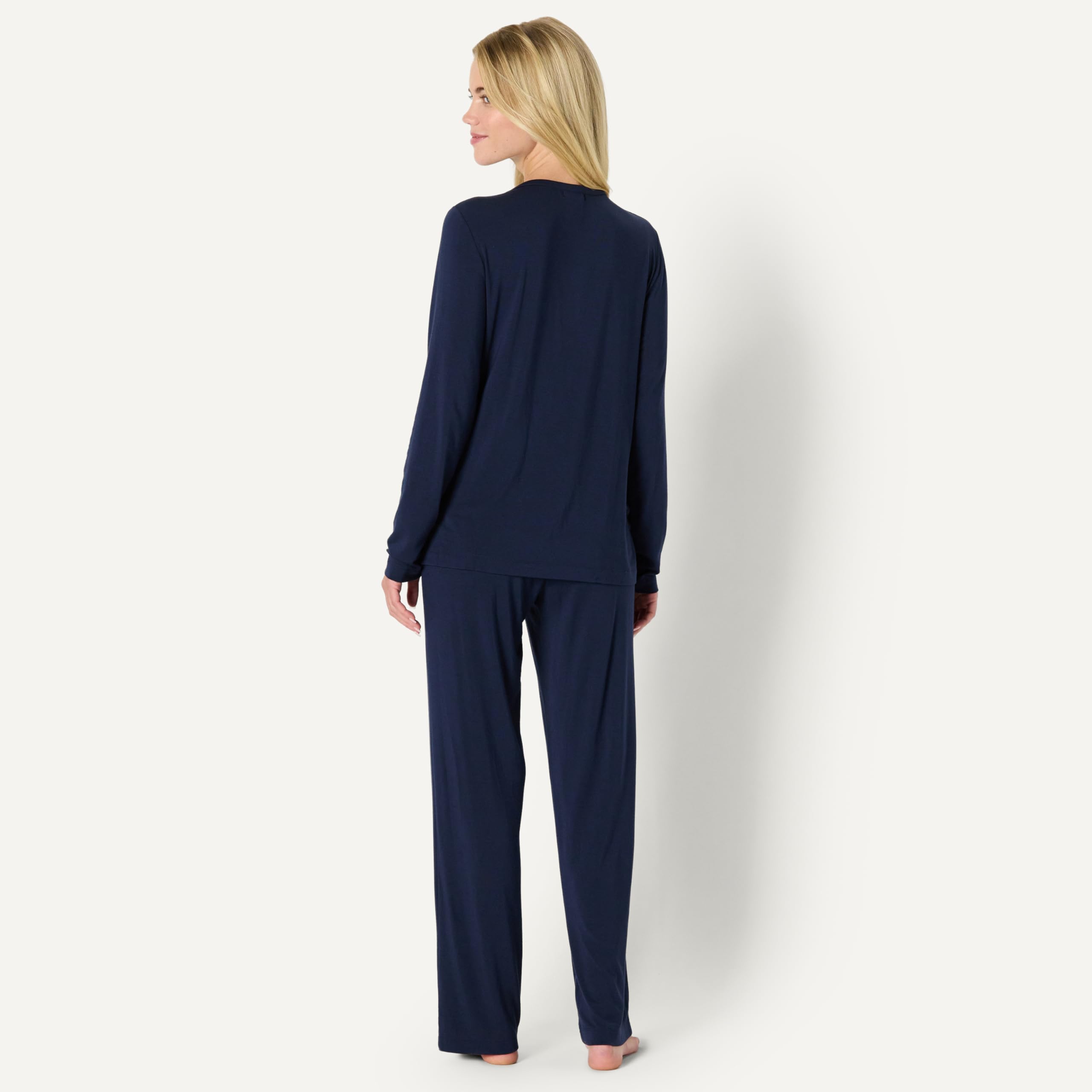 Amazon Essentials x Sofia Grainge Women's Long Sleeve Henley Pajama Set