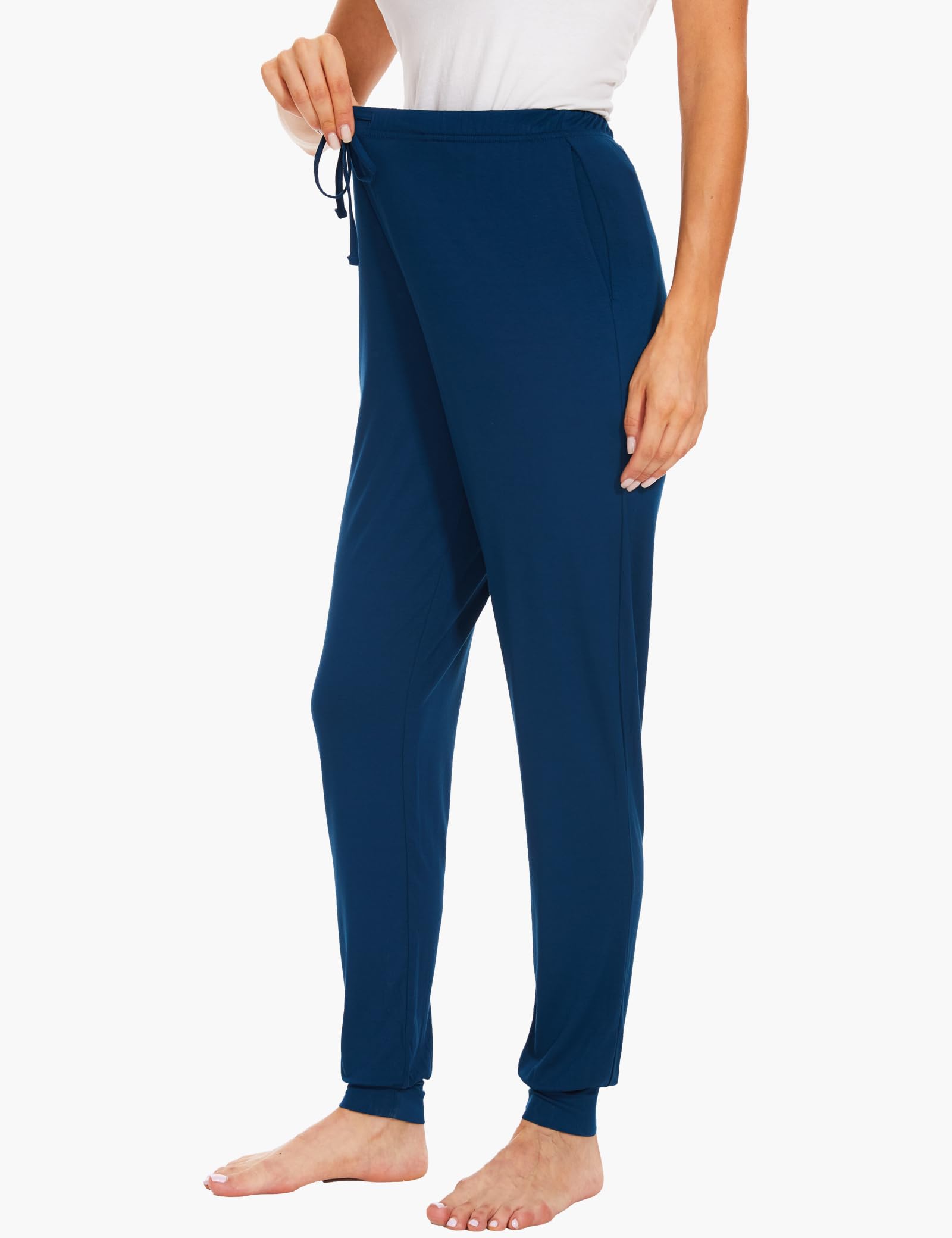 GYS Women's Pajama Pants - Viscose Made from Bamboo, Joggers Pants with Pockets Comfy Lounge Sleep Pants Pj Bottoms