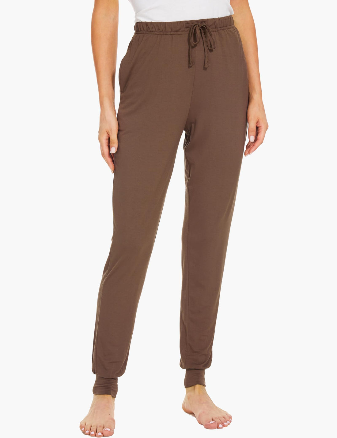 GYS Women's Pajama Pants - Viscose Made from Bamboo, Joggers Pants with Pockets Comfy Lounge Sleep Pants Pj Bottoms