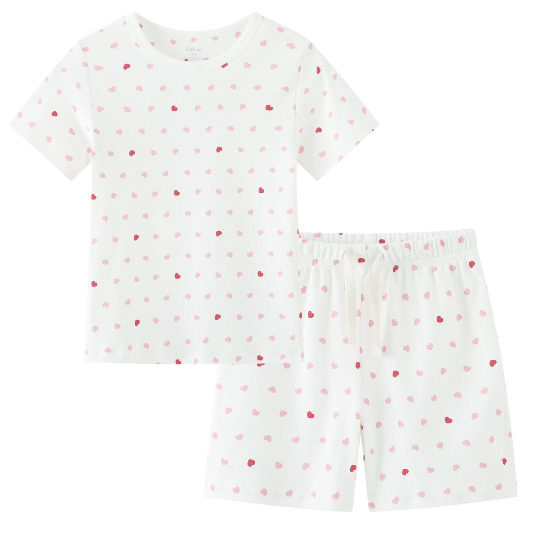 Owlivia 100% Organic Cotton Baby Short Sleeve Pajama Sets, Toddler Boy Girl 2-Piece Sleepwear