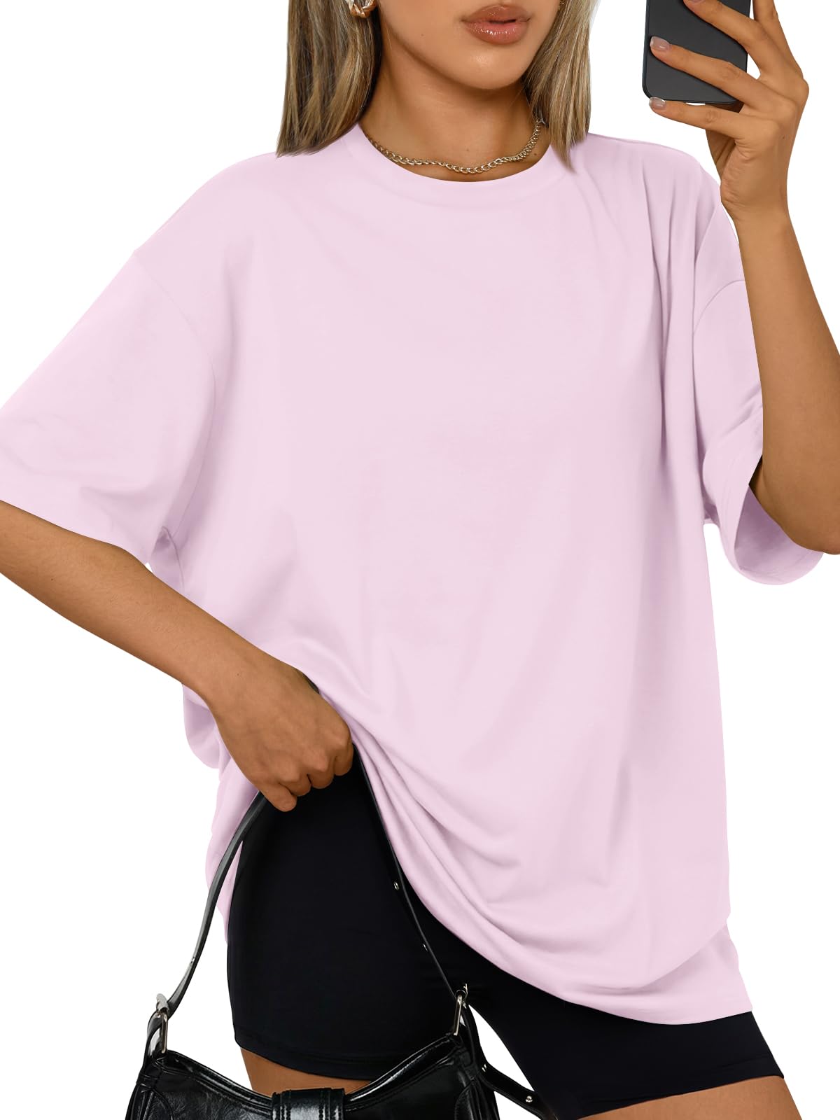 Trendy Queen Womens Oversized T-Shirts Short Sleeves Workout Tops | Casual Summer Gym Tees Plus Size Fashion Clothes 2026 WEBE CLOTHING