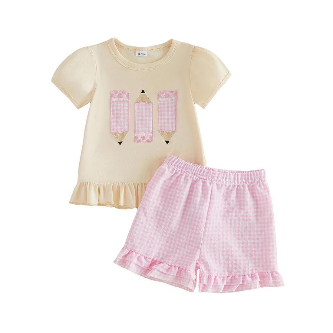 Toddler Baby Girl Summer Clothes T-Shirt Shorts Set Cute Outfits | Toddler Baby Girl Summer Clothes Short Sleeves T-Shirt Tops and Ruffled Shorts Set Cute Summer Outfits 2Pcs WEBE CLOTHING