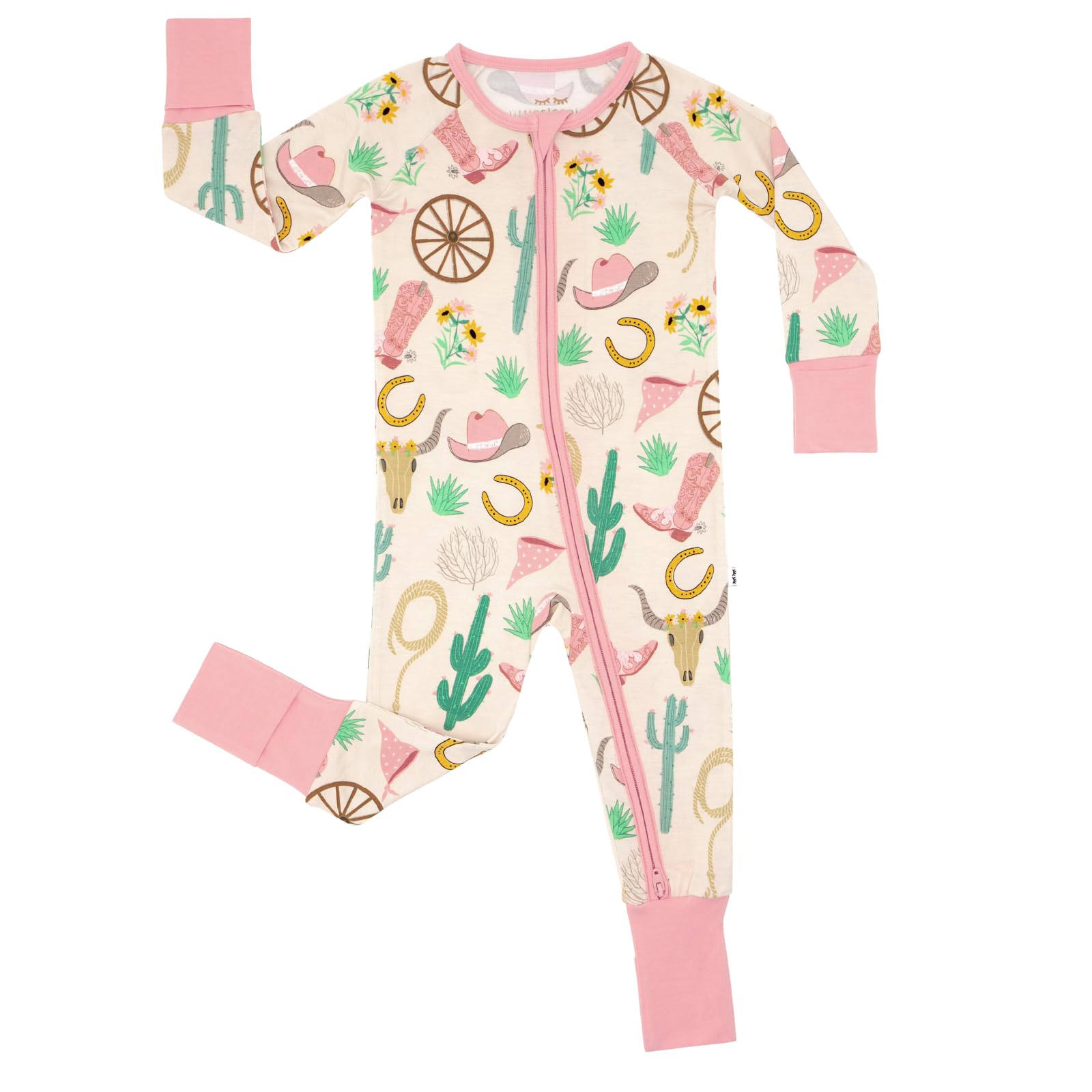 Little Sleepies Pajamas for Baby Boys & Girls, Viscose from Bamboo Baby Pajamas, Sleepers, 2-Way Zipper PJs