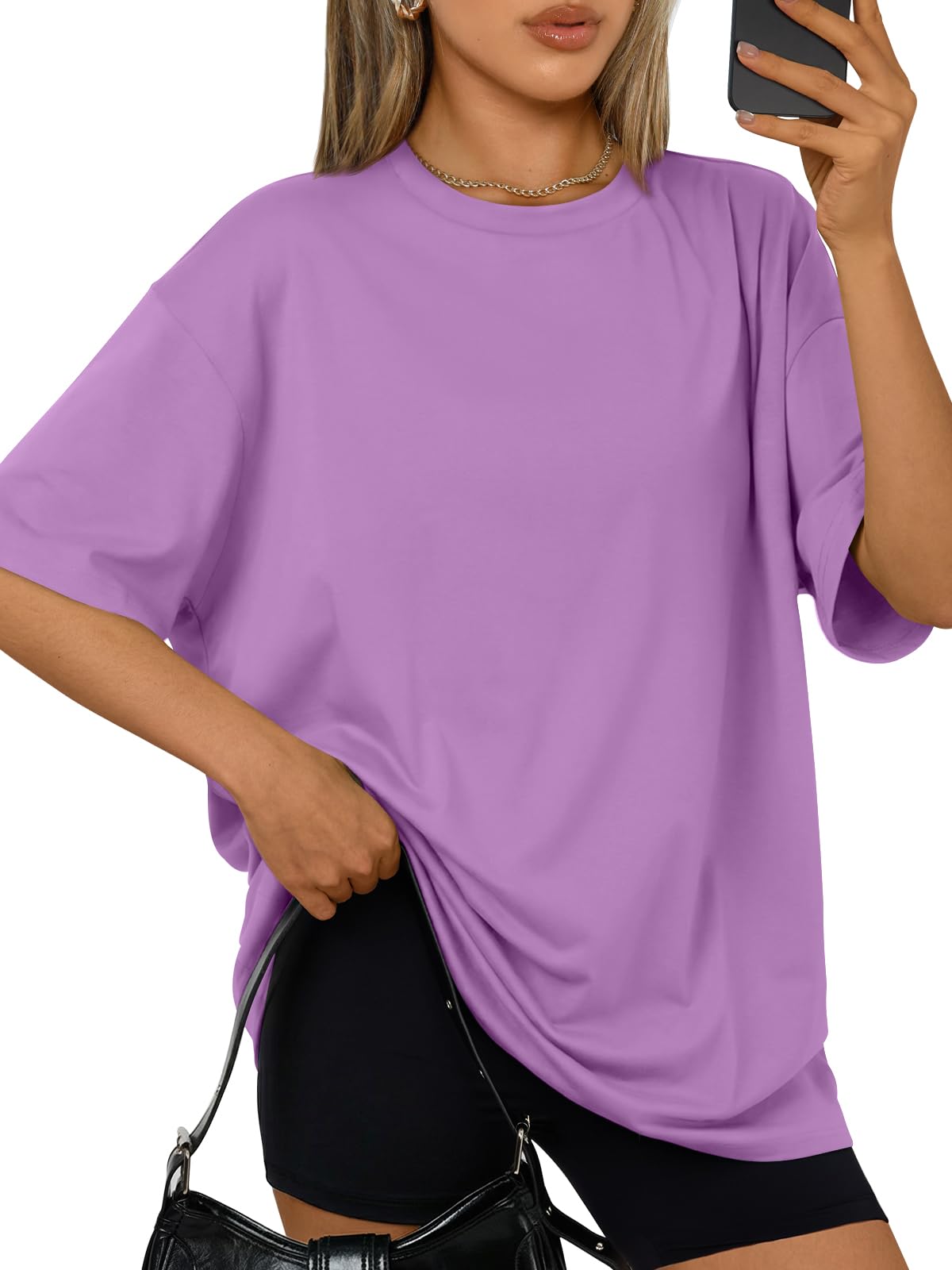 Trendy Queen Womens Oversized T-Shirts Short Sleeves Workout Tops | Casual Summer Gym Tees Plus Size Fashion Clothes 2026 WEBE CLOTHING