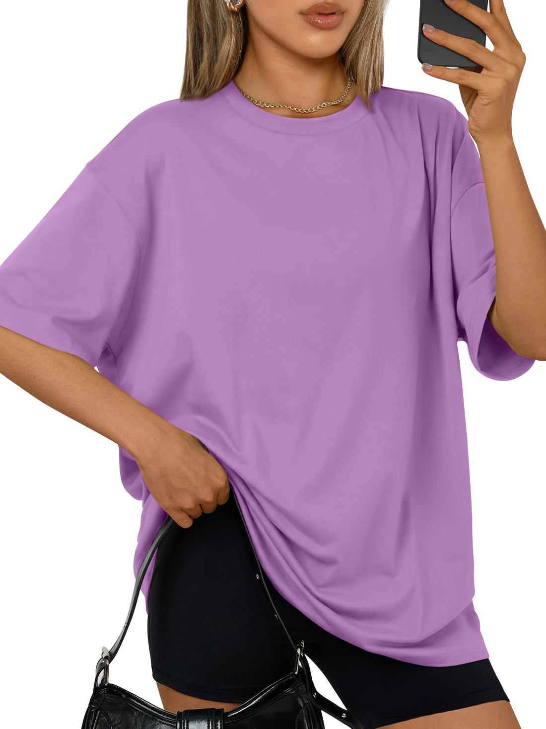 Trendy Queen Womens Oversized T-Shirts Short Sleeves Workout Tops | Casual Summer Gym Tees Plus Size Fashion Clothes 2026 WEBE CLOTHING