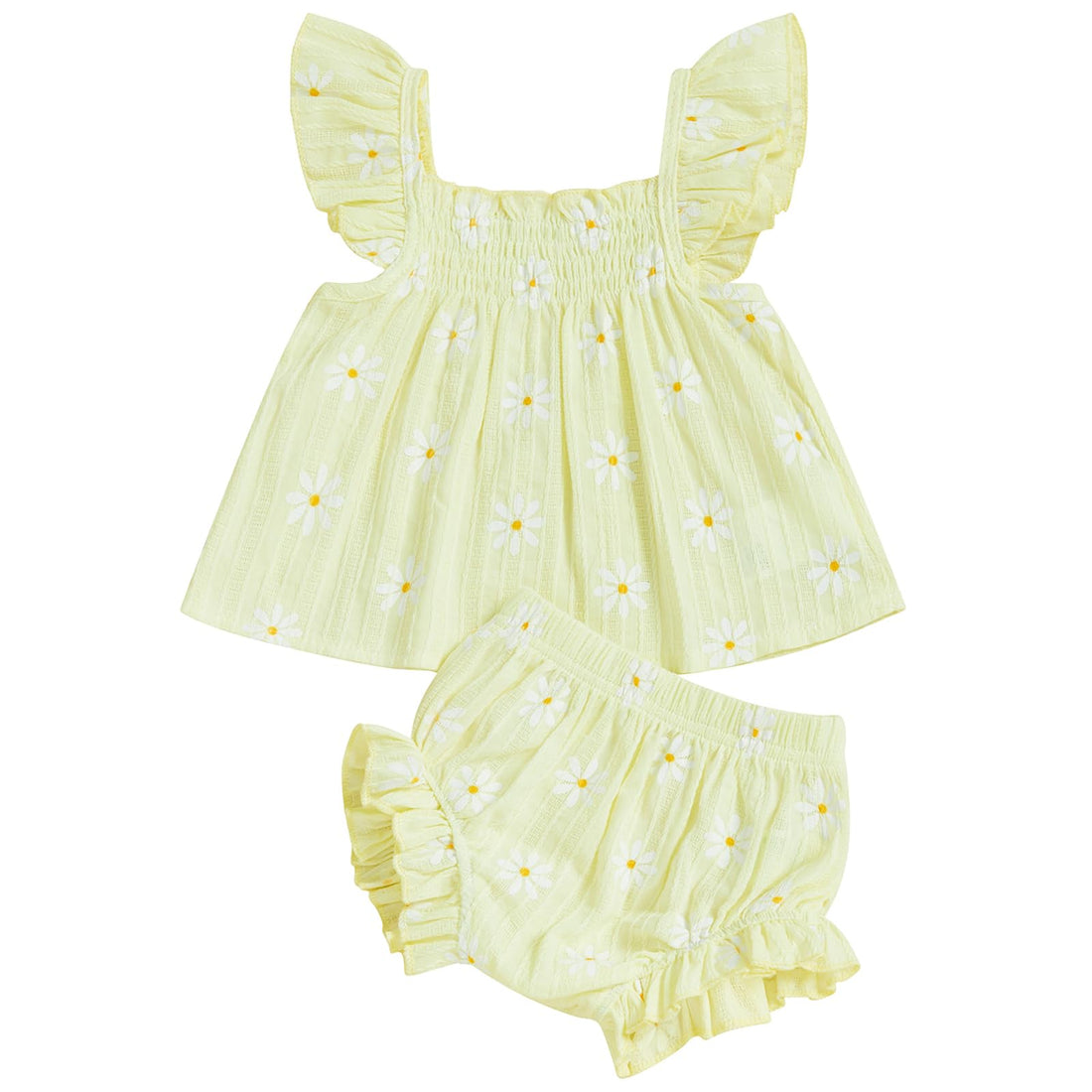 Mubineo Baby Girl Summer Clothes Cute Ruffle Tops Dress Shorts Outfits Set Infant Toddler Shirt Bloomers Princess Outfit WEBE CLOTHING