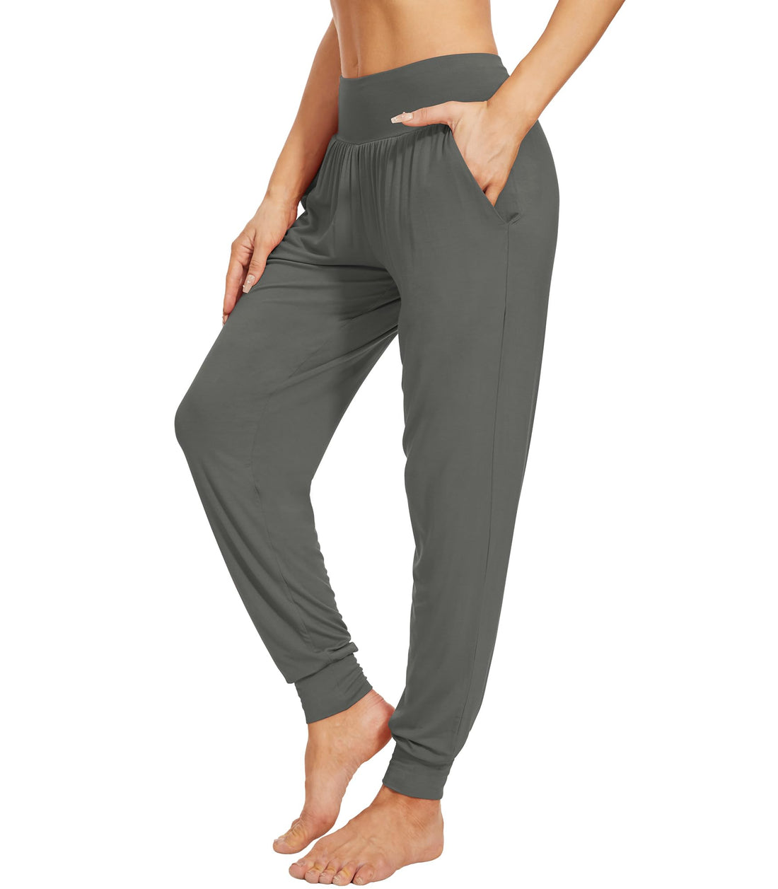 WiWi Women's Viscose from Bamboo Joggers Super Soft Pajama Pants Yoga Bottoms Cooling Lounge Sweatpants S-XXL
