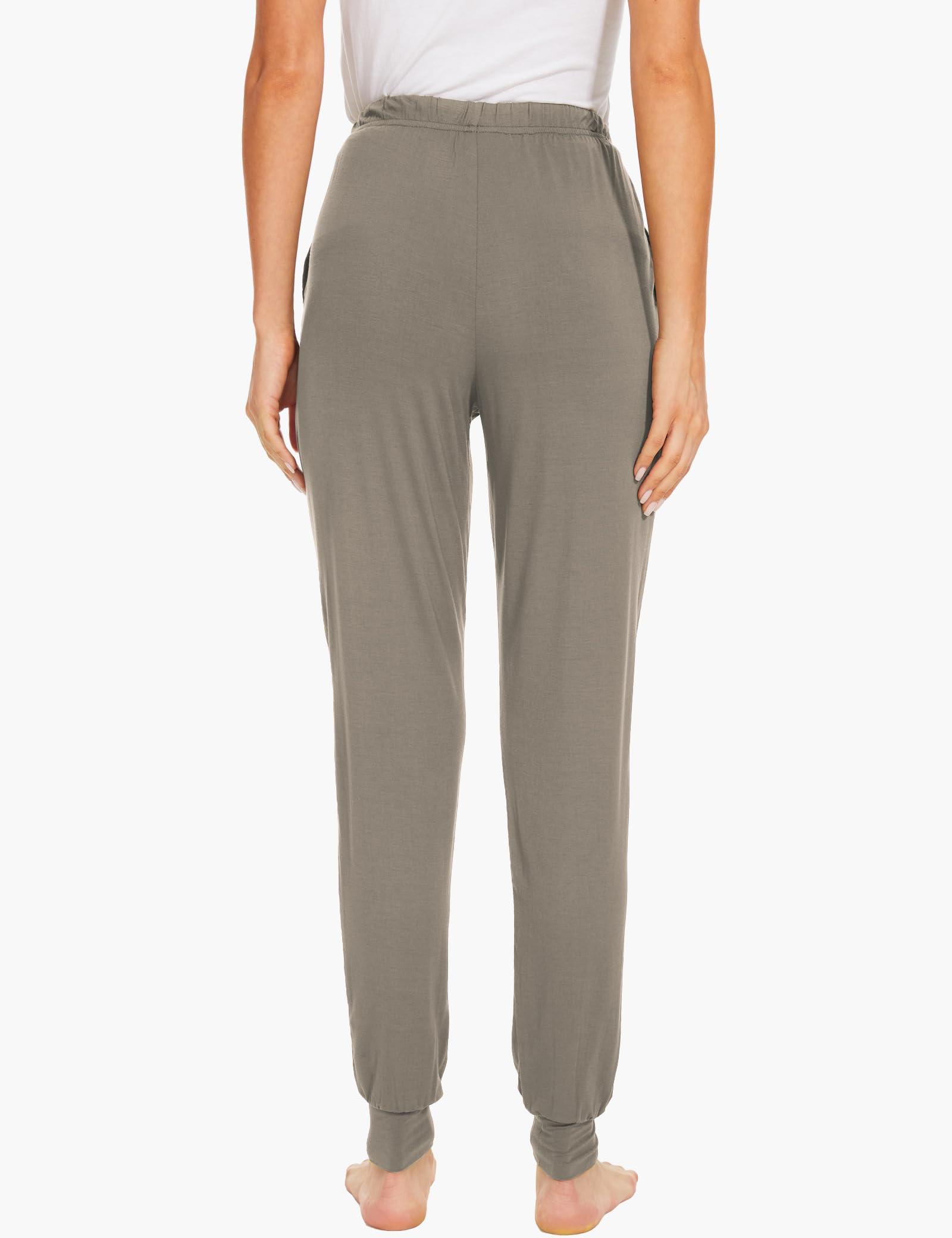 GYS Women's Pajama Pants - Viscose Made from Bamboo, Joggers Pants with Pockets Comfy Lounge Sleep Pants Pj Bottoms