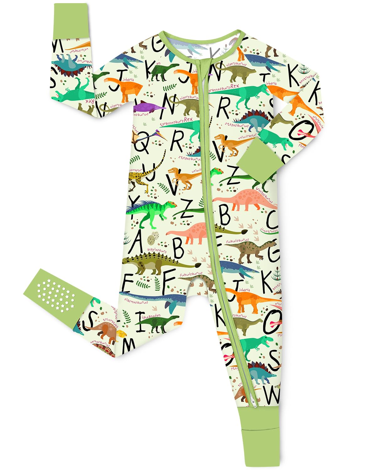 babee Reshinee Bamboo Viscose Baby Convertible Footie Pajama, Sleep & Play Footed Zipper Pajamas for Baby Boys & Girls