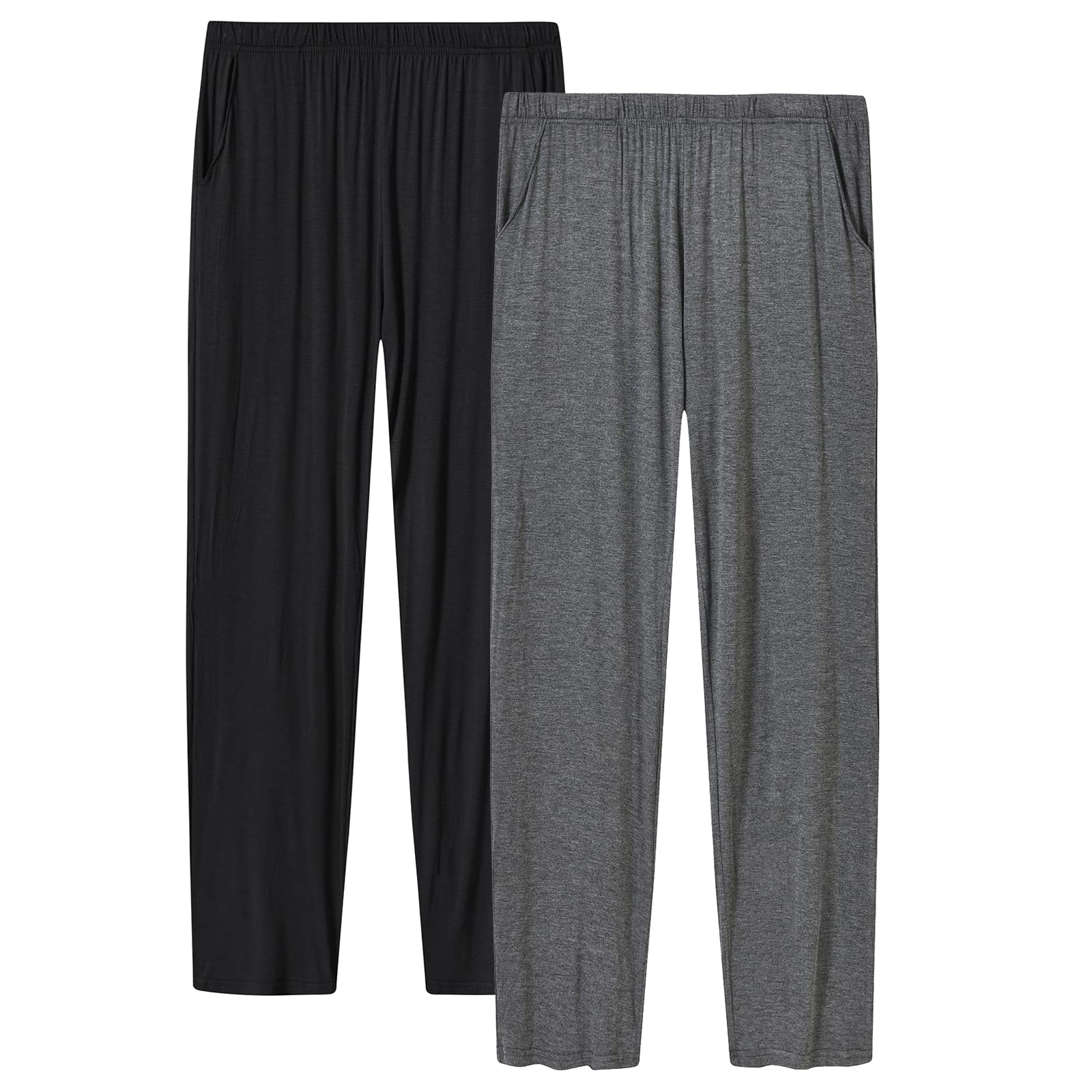 JINSHI Womens Pajama Pants with Pockets Soft Comfortable Lightweight Elastic Drawstring Modal Pajama Bottoms Lounge Pants