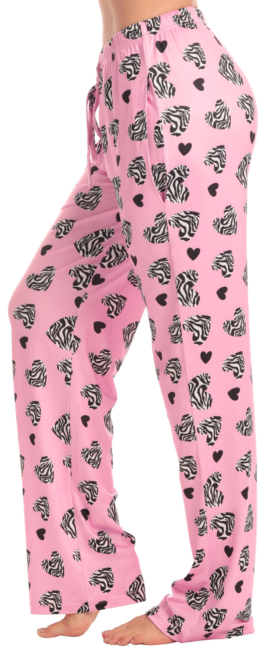 Just Love Women's Pajama Pants, Soft Stretch Jersey PJ Bottoms with Two Pockets, Elastic Waist and Drawstring