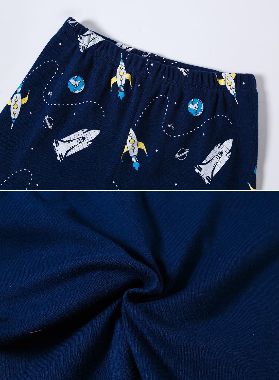 Little bety Cotton 4 Piece Pajamas Boys Long Sleeve Sets Toddler Boys Pjs Kids Sleepwear Sets