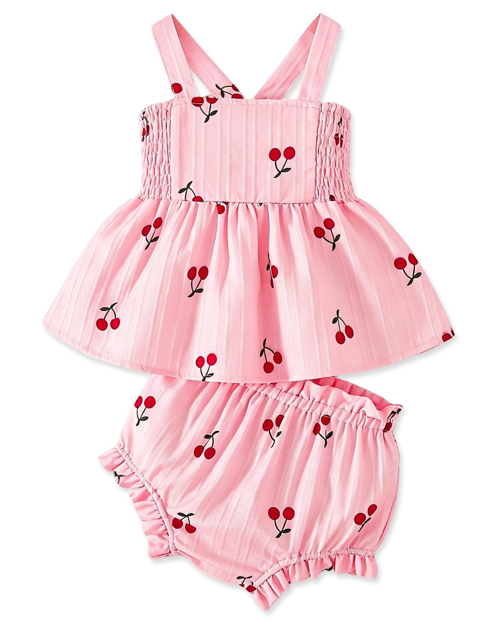Newborn Baby Girl Clothes Summer Outfits Infant Ruffle Sleeveless Cute Bow Tank Tops 3 6 12 18 Months WEBE CLOTHING