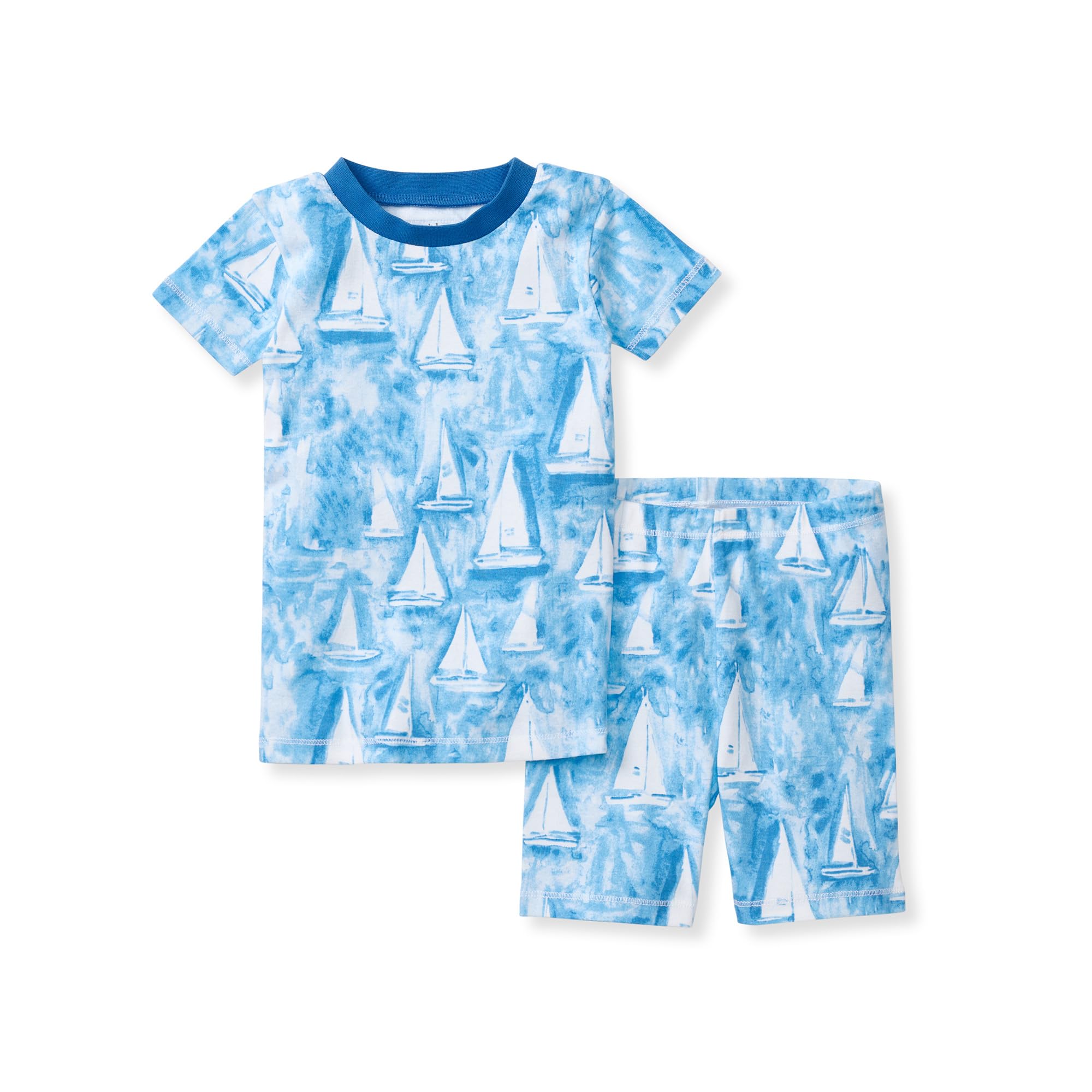 Burt's Bees Baby Unisex Cotton Pajamas, 2-Piece Short Sleeve Tee & Shorts