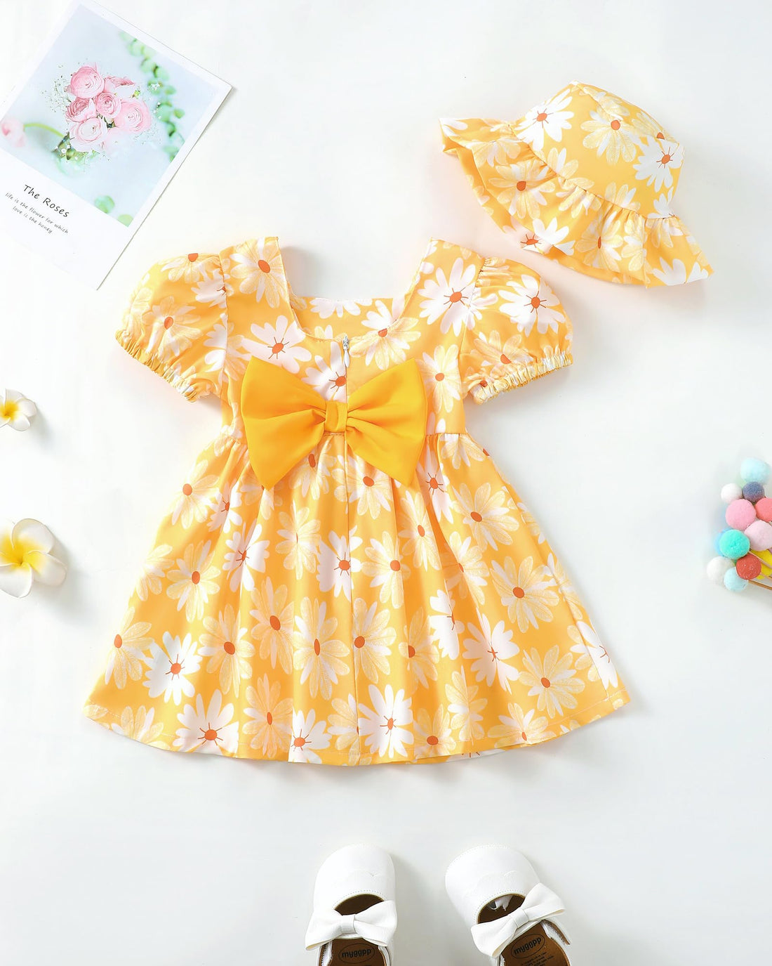 sweetabby Toddler Baby Girl Dresses Summer Clothes Boho Short Sleeve Dress Ruffle Infant Sundress Cute Girls Outfit WEBE CLOTHING