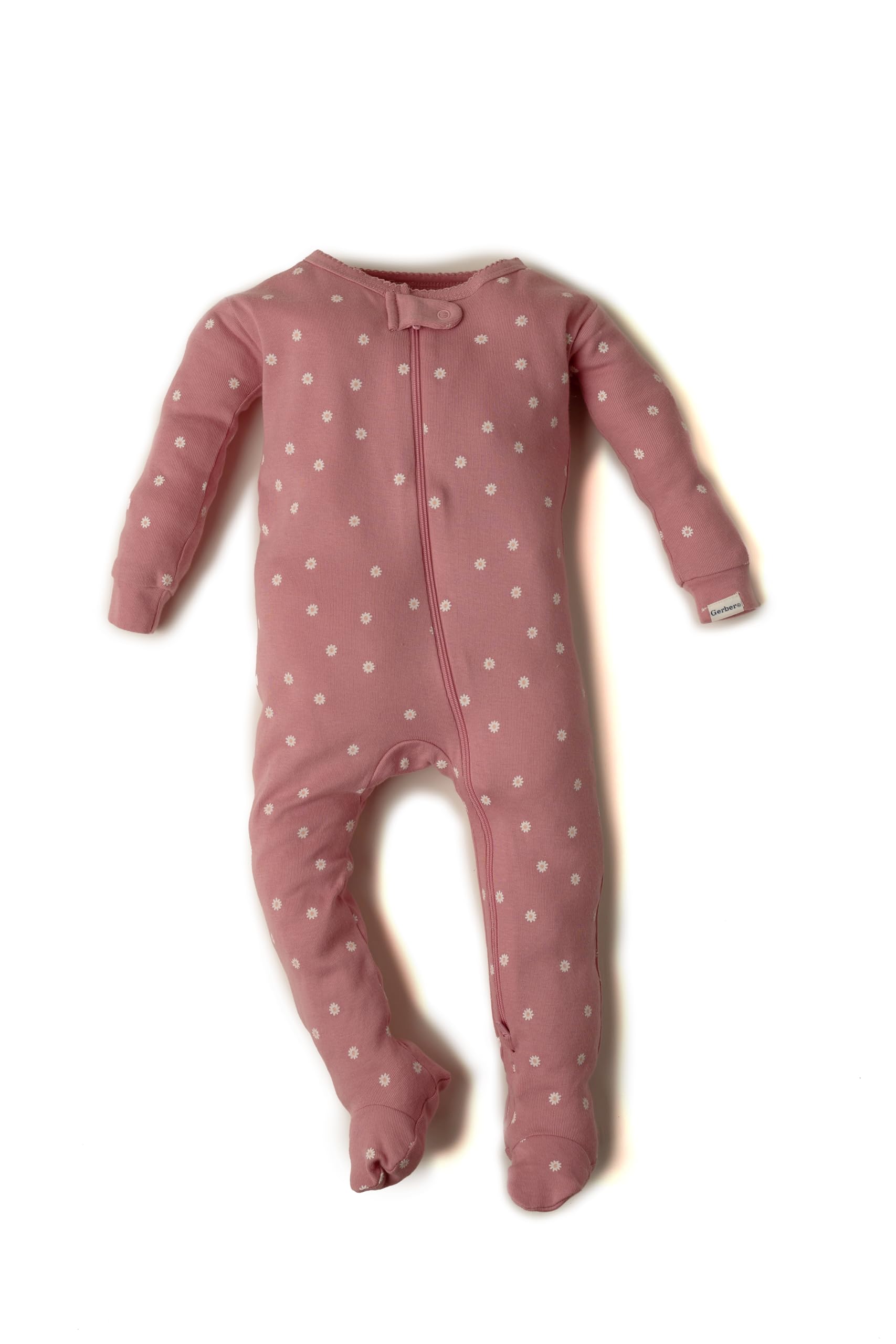 Gerber Baby Girls 4-pack Footed Pajamas