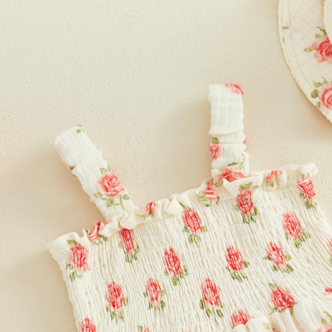 Mubineo Baby Girl Clothes Summer Dress Cotton Linen Romper Sleeveless Smocked Rompers Sun Dress Hat Skirt Boho Outfits WEBE CLOTHING