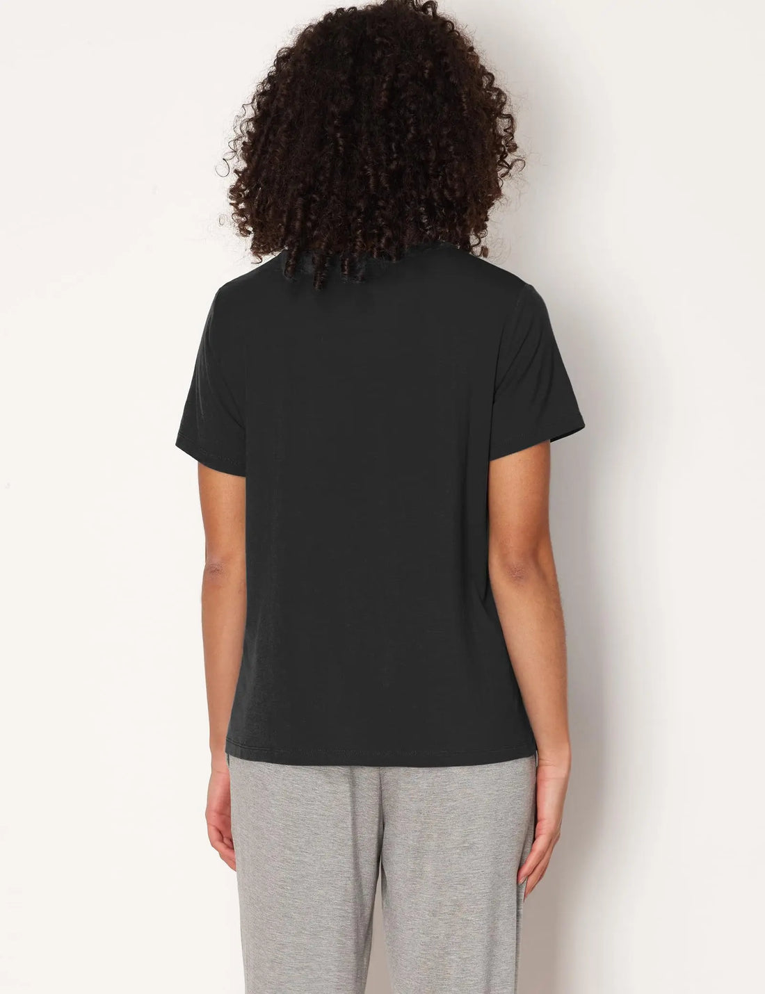 GYS Women's Pajama Tops Bamboo-derived Viscose Soft Comfy Short Sleeve Basic Lounge Tops