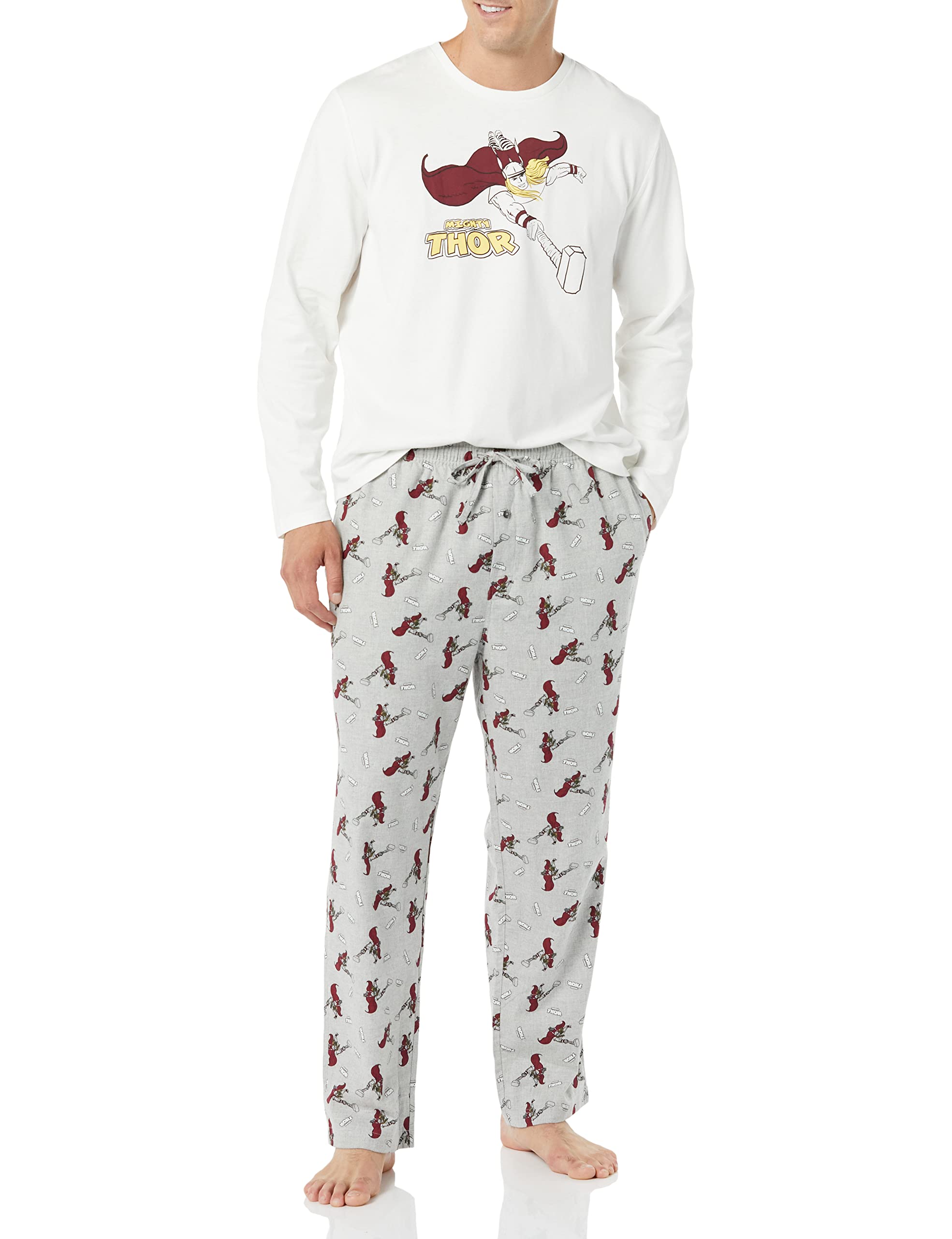 Amazon Essentials Disney | Marvel | Star Wars Men's Flannel Pajama Sleep Sets WEBE CLOTHING
