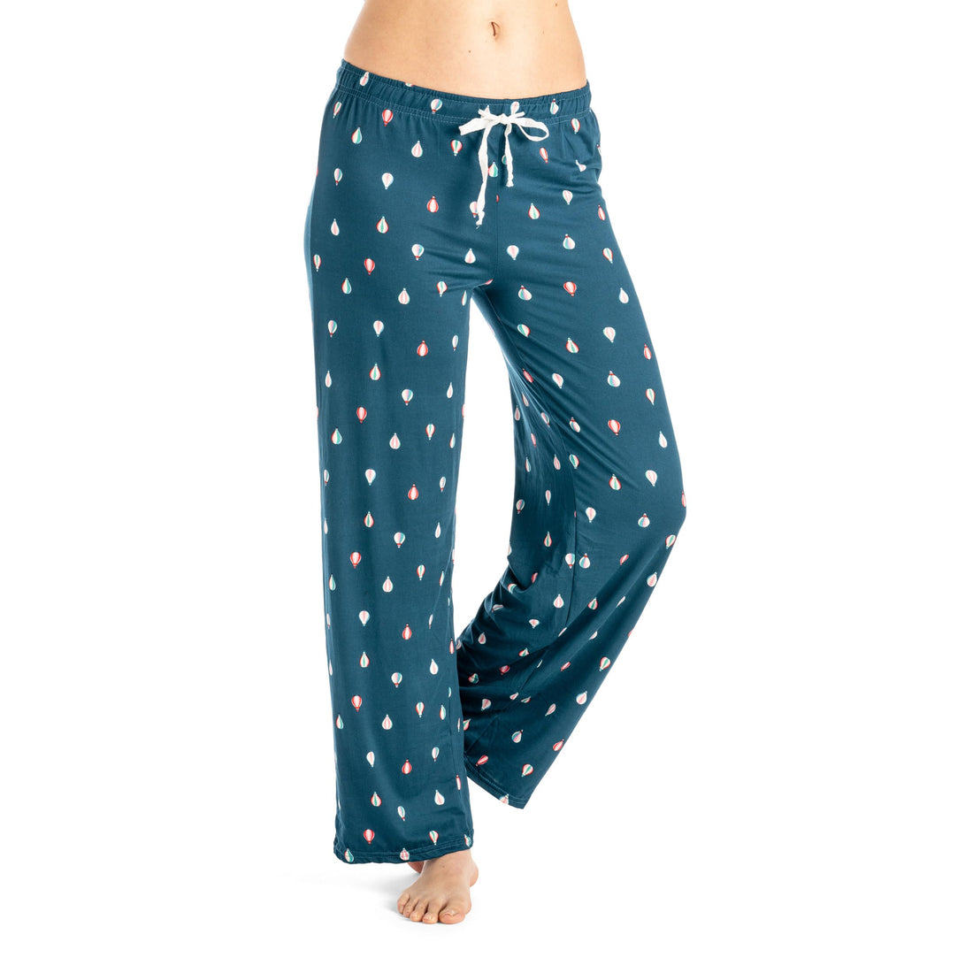 Hello Mello Signature Lounge Pants Womens Soft Pajama Bottoms Elastic Waistband Drawstring Tie