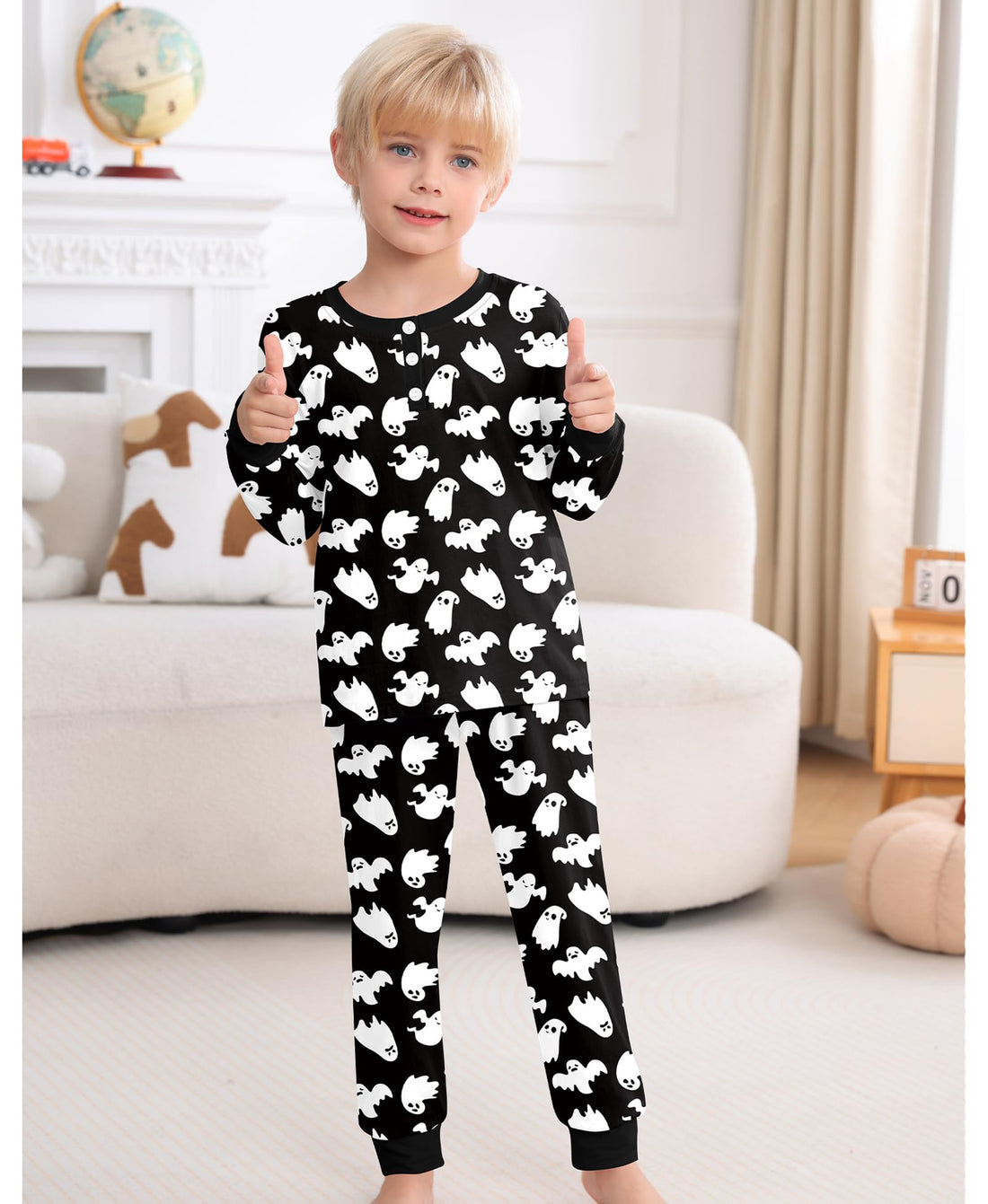 SWOMOG Girls Pajama Set Short Sleeve Tops & Ruffled Shorts with Pocket 2 Piece Summer Pajamas for Kids Size 6-15