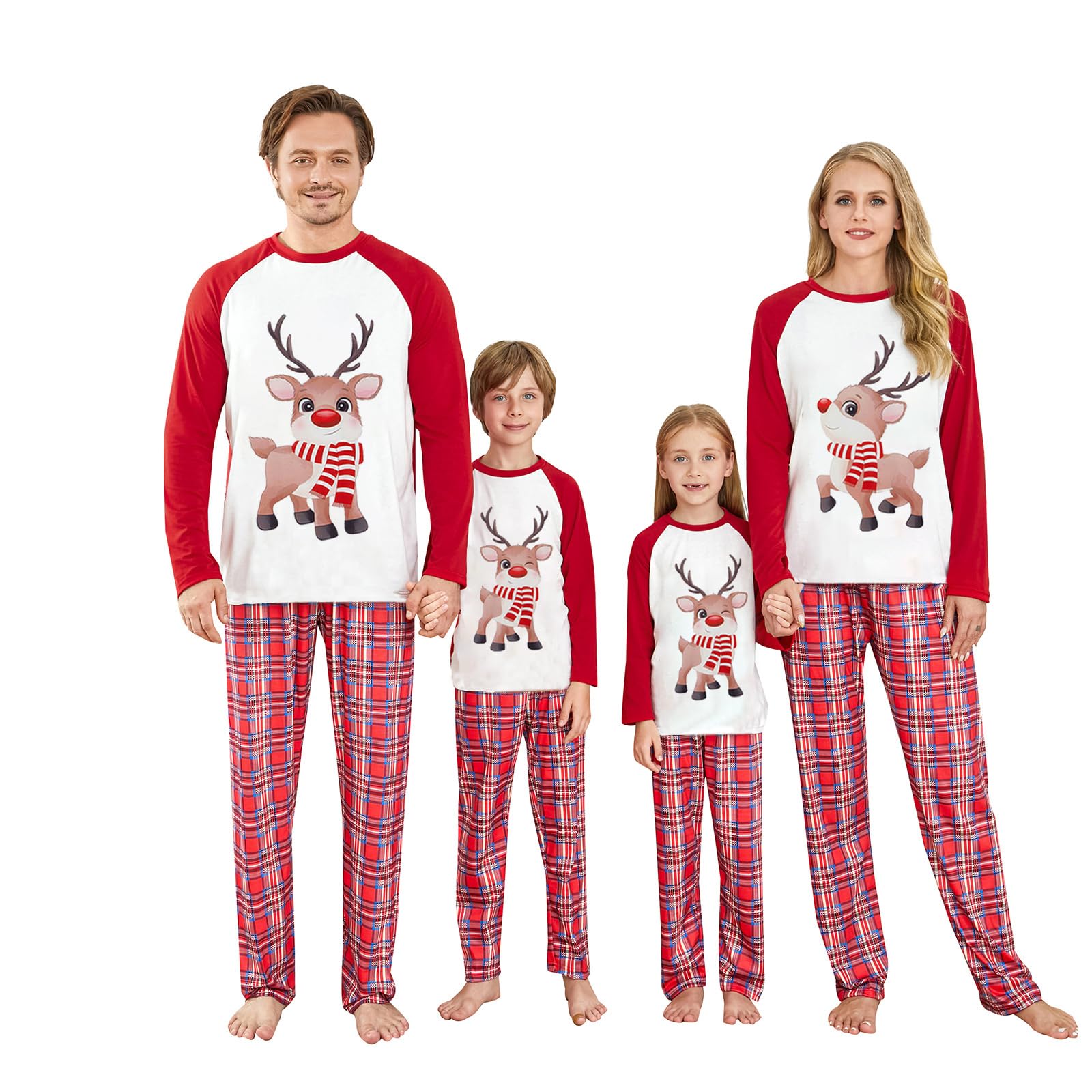 WephuPSho Christmas Family Matching Pajamas, Festive Xmas Jammies Sets for the Whole Family, Holiday Pjs Christmas