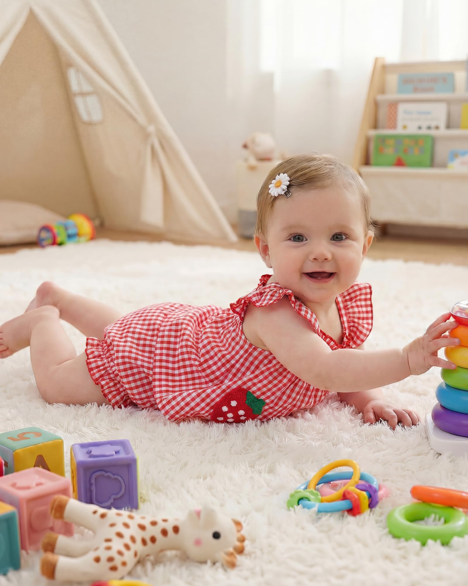 Jecson Newborn Baby Girl Summer Clothes Infant Girl Outfits Sleeveless Ruffle Top and Bloomers Shorts Set 0 3 6 12 Month WEBE CLOTHING