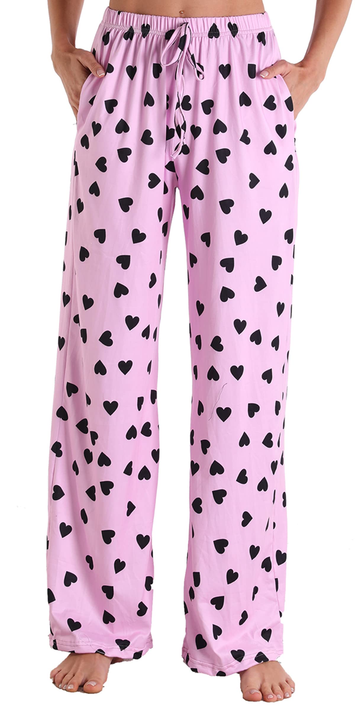 X-Image Women Comfy Casual Pajama Pants with Pockets & Drawstring