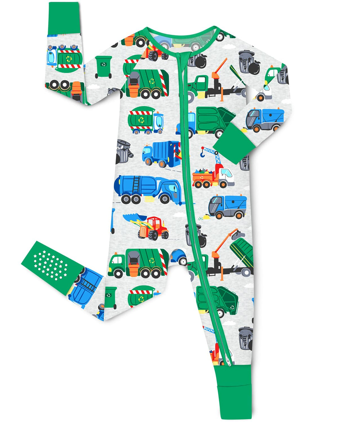 babee Reshinee Bamboo Viscose Baby Convertible Footie Pajama, Sleep & Play Footed Zipper Pajamas for Baby Boys & Girls