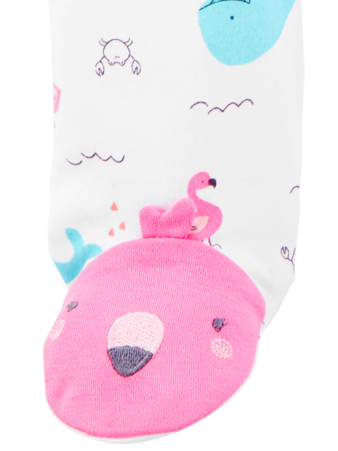 Simple Joys by Carter's Baby Girls' Cotton Footed Sleep and Play, Pack of 2