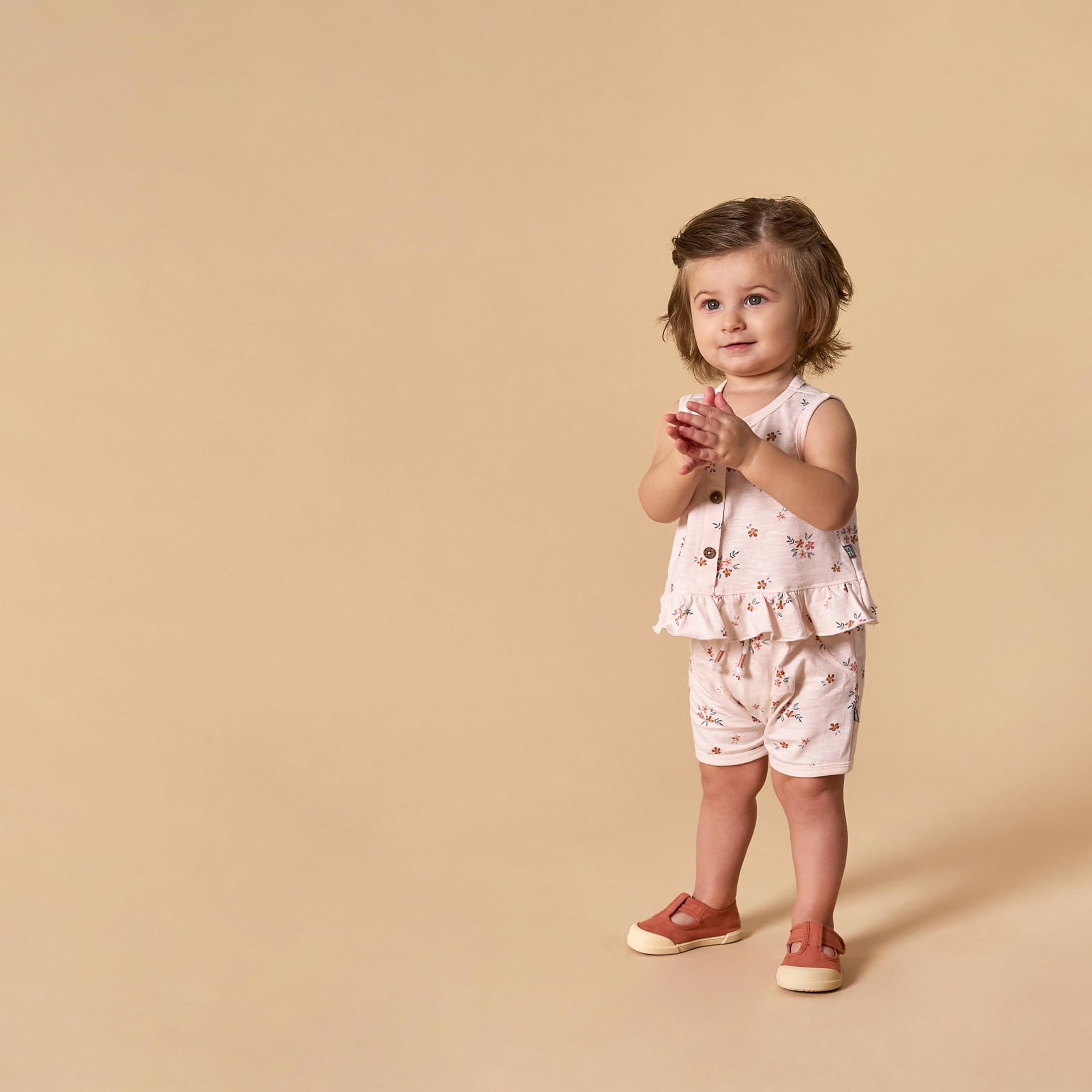 Modern Moments by Gerber Baby Girls 4-Pack Peplum Top & Short Set WEBE CLOTHING