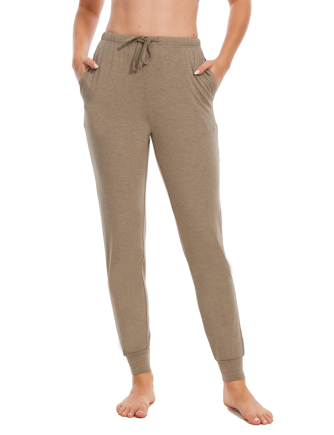 GYS Women's Pajama Pants - Viscose Made from Bamboo, Joggers Pants with Pockets Comfy Lounge Sleep Pants Pj Bottoms