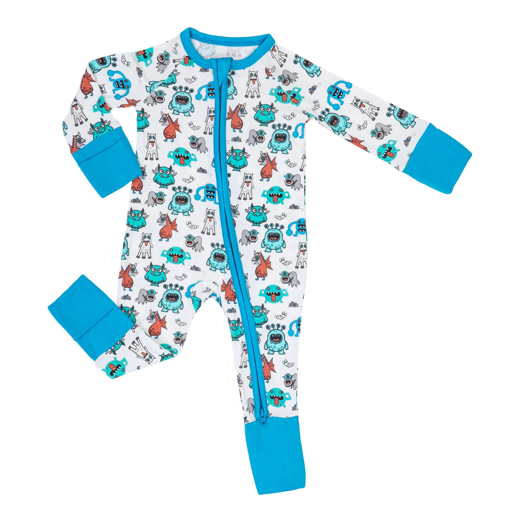 LollyBanks Baby Pajamas, Long Sleeve Baby Romper with 2-Way Zipper, 95% Viscose from Bamboo and 5% Spandex, Infant Sleepers