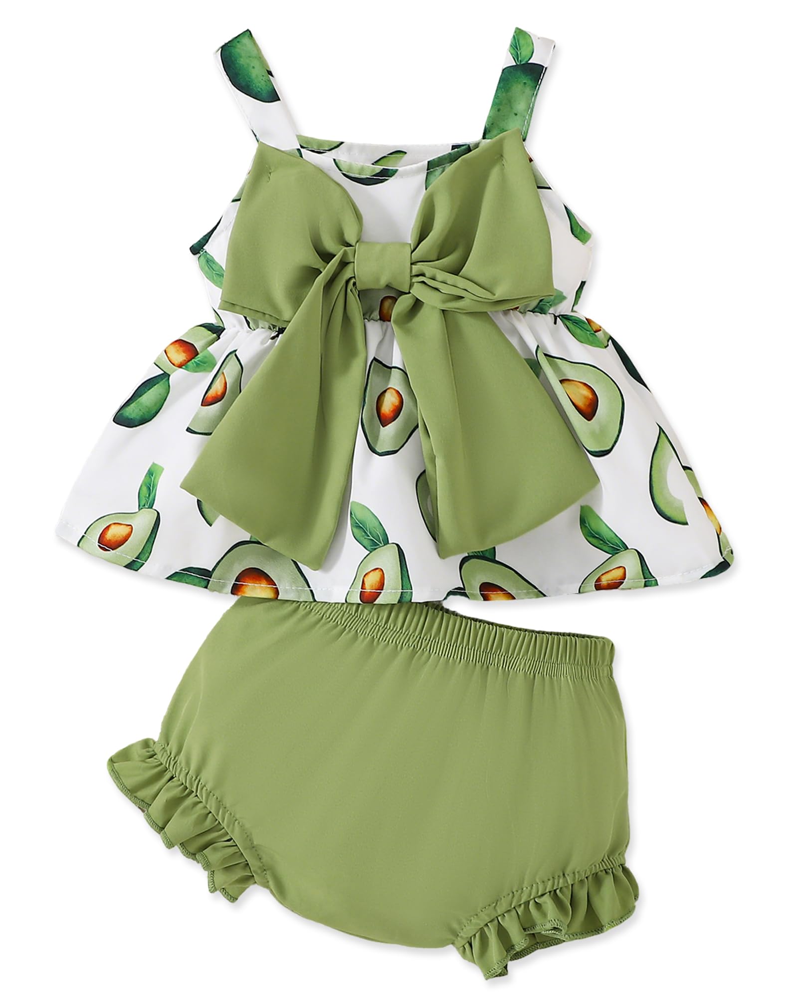 Newborn Baby Girl Clothes Summer Outfits Infant Ruffle Sleeveless Cute Bow Tank Tops 3 6 12 18 Months WEBE CLOTHING