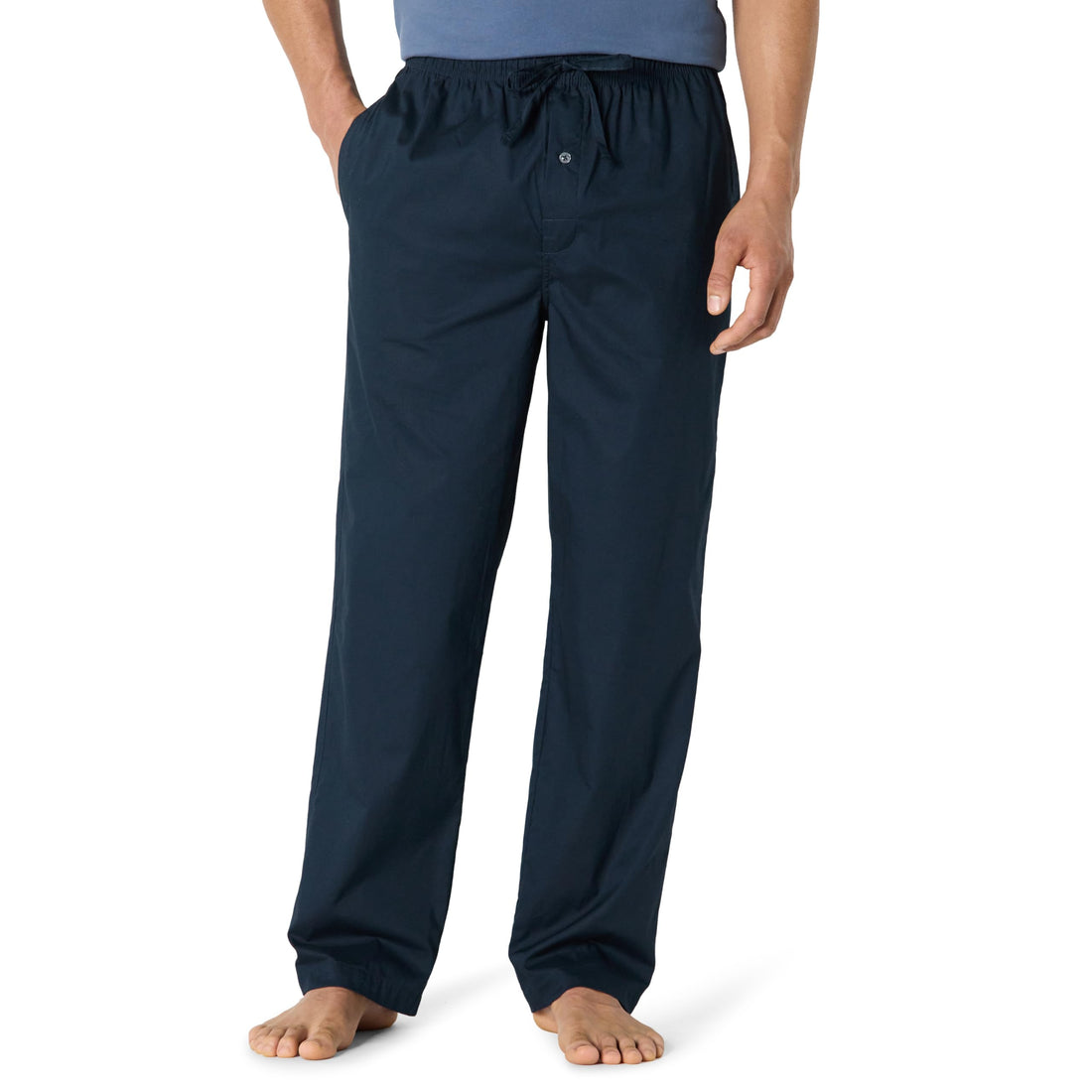Amazon Essentials Men's Cotton Poplin Straight-Fit Pajama Pants with Pockets, Elastic Waist, Drawstring WEBE CLOTHING