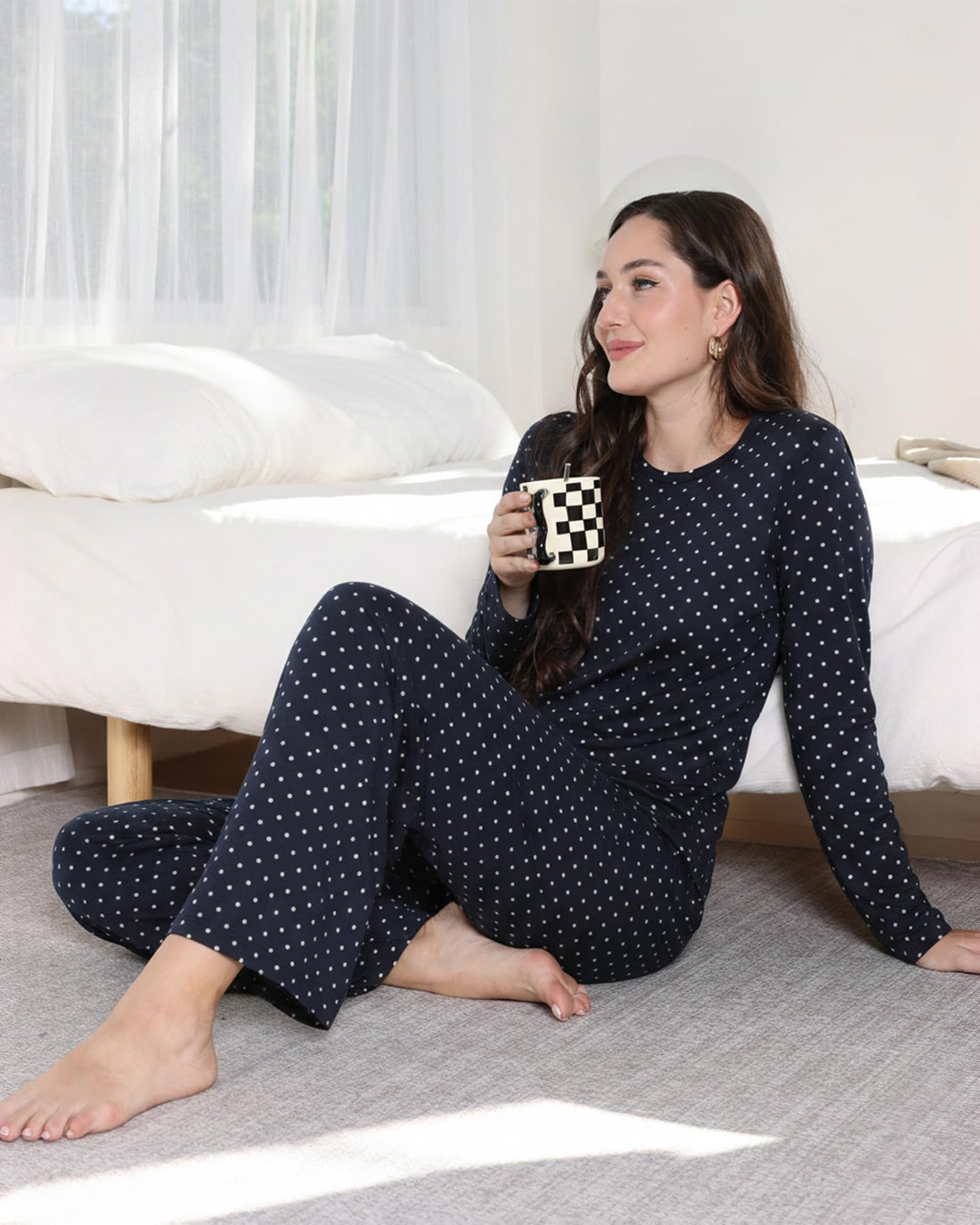 ZOOSIXX Womens Pajama Sets - Soft 2 Piece Lounge Sets for Women, Long Sleeve Sleepwear & Loungewear Pjs Set WEBE CLOTHING