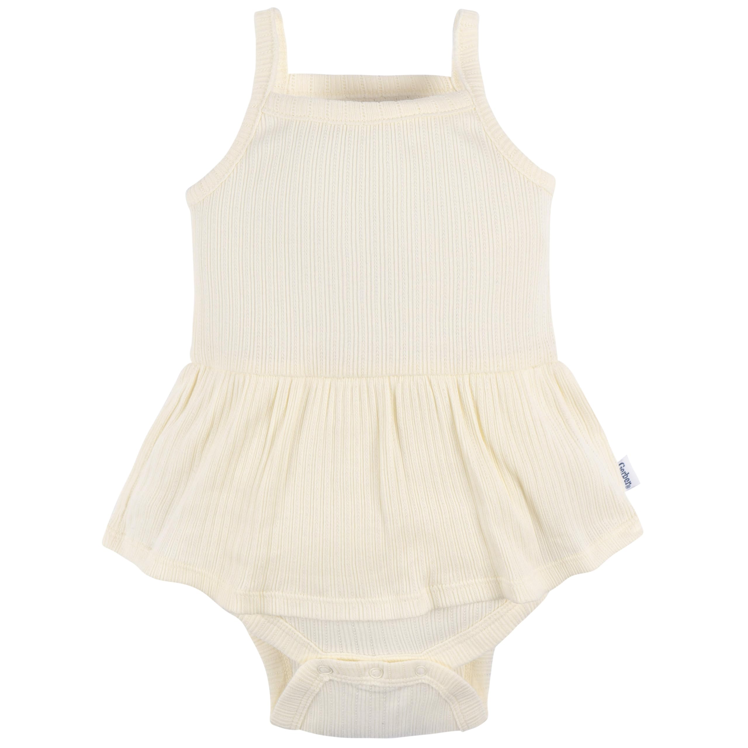 Gerber Baby Girls Multi-Pack Sleeveless Onesies Bodysuit WEBE CLOTHING