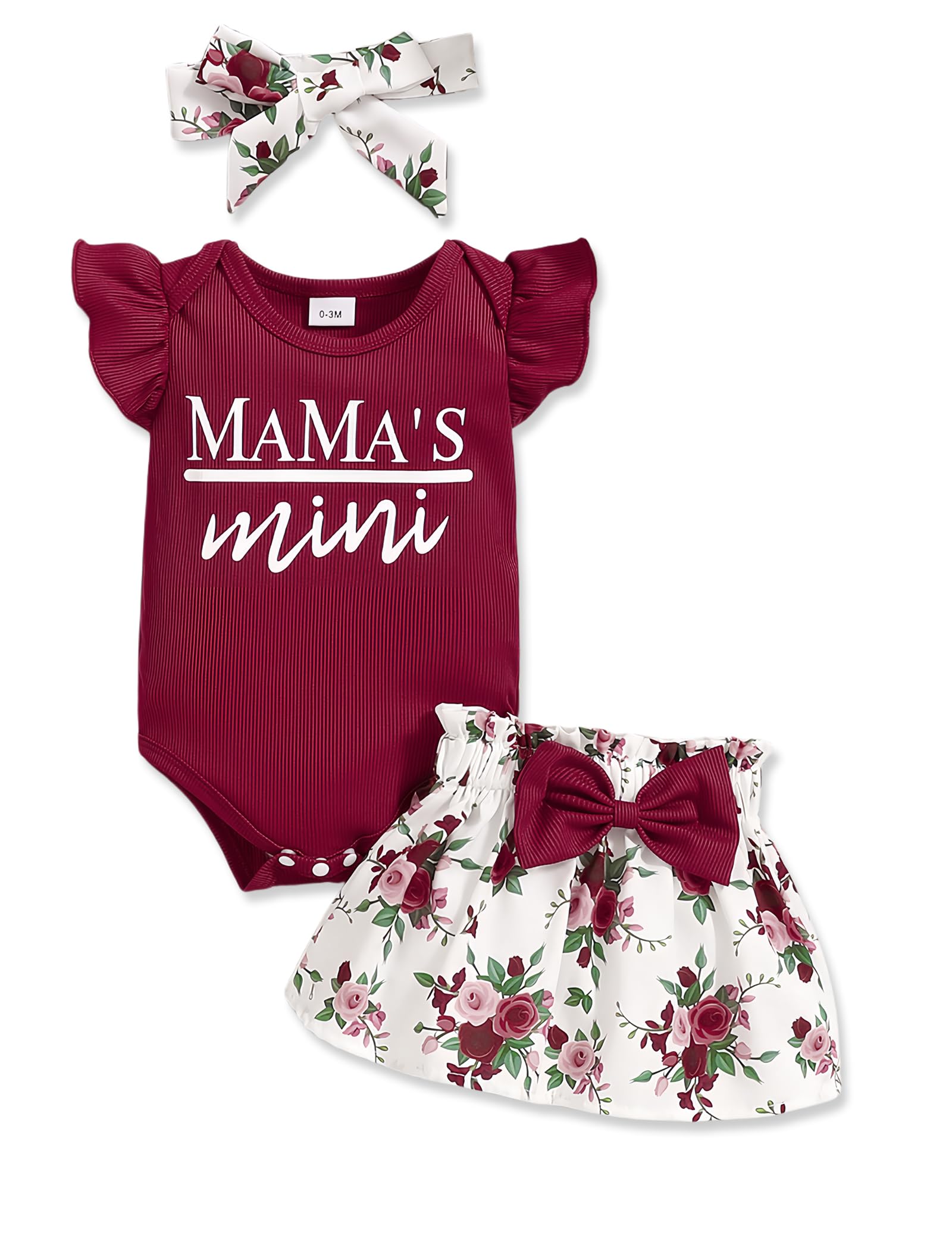 Newborn Infant Clothes Baby Girl Dress Summer Toddler Outfit Cute Girl Romper Skirt Set+Headband WEBE CLOTHING