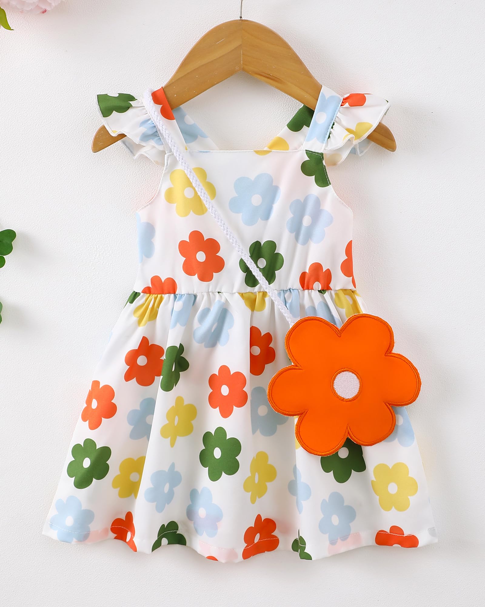 Mioglrie Baby Girl Clothes Newborn Dress Summer Toddler Girls' Clothing Casual Sundress with Cute Bag Infant Outfits WEBE CLOTHING