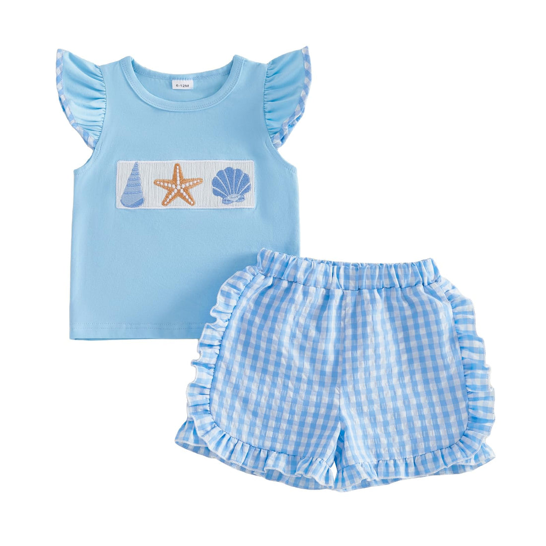 Toddler Baby Girl Summer Clothes T-Shirt Shorts Set Cute Outfits | Toddler Baby Girl Summer Clothes Short Sleeves T-Shirt Tops and Ruffled Shorts Set Cute Summer Outfits 2Pcs WEBE CLOTHING