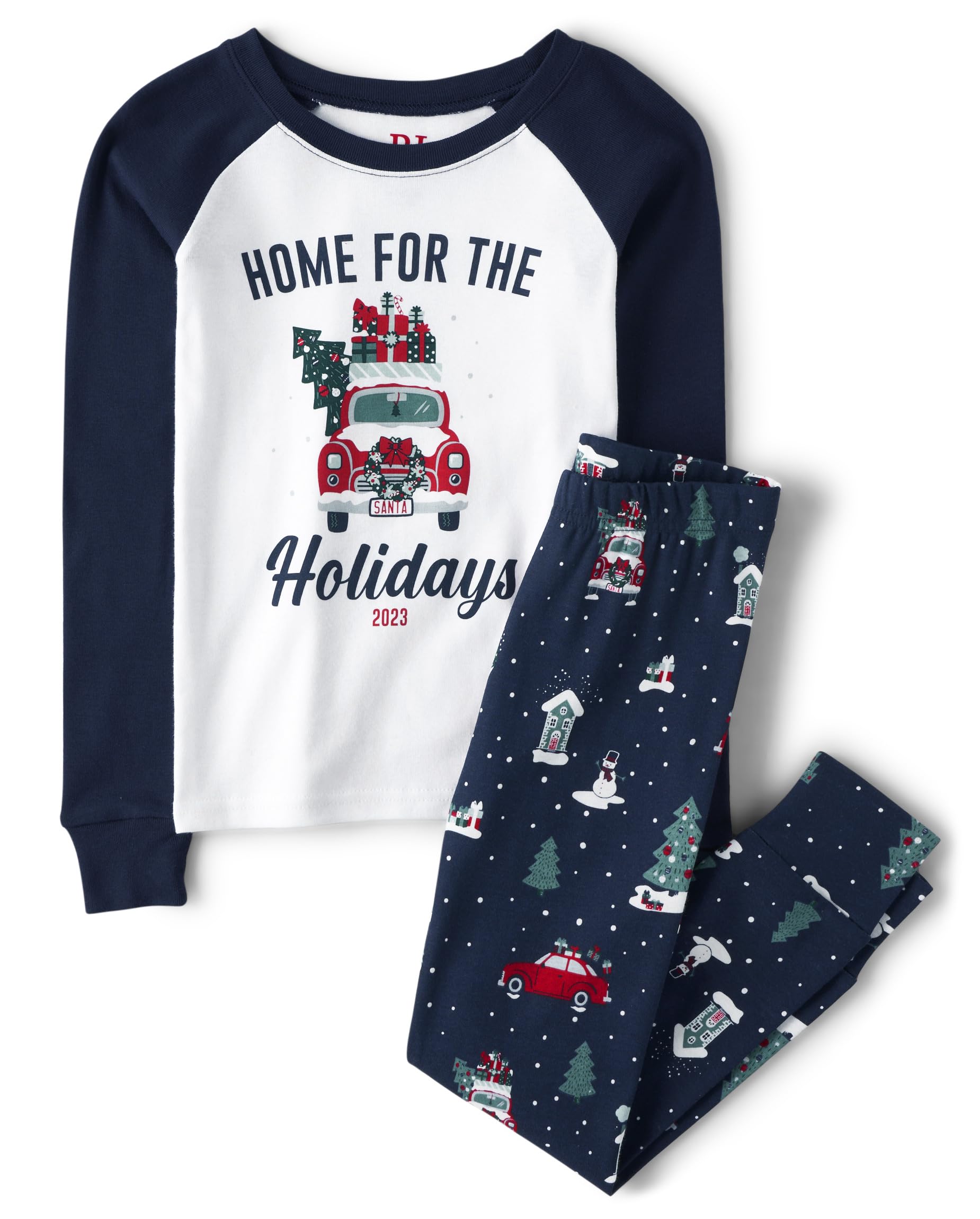 The Children's Place Kids' Family Matching, Festive Christmas Pajama Sets, Cotton WEBE CLOTHING