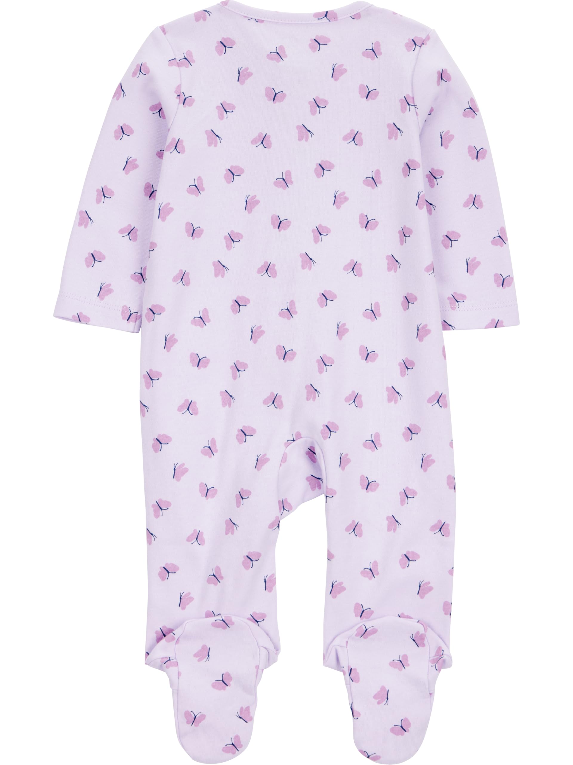 Simple Joys by Carter's Baby Girls' Cotton Footed Sleep and Play, Pack of 2