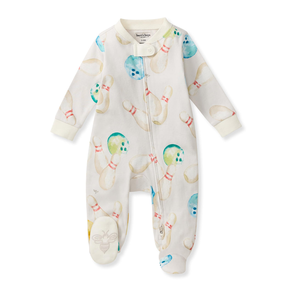Burt's Bees Baby Organic Cotton Sleep and Play Footed Pajamas for Boys