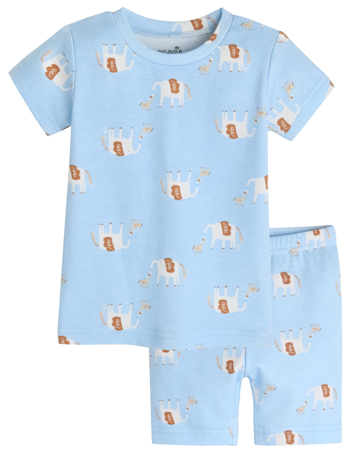 moimoln 6M-8Y Baby Toddler Pajamas Cotton Blend Summer PJs Short Sleeve Snug Fit WEBE CLOTHING
