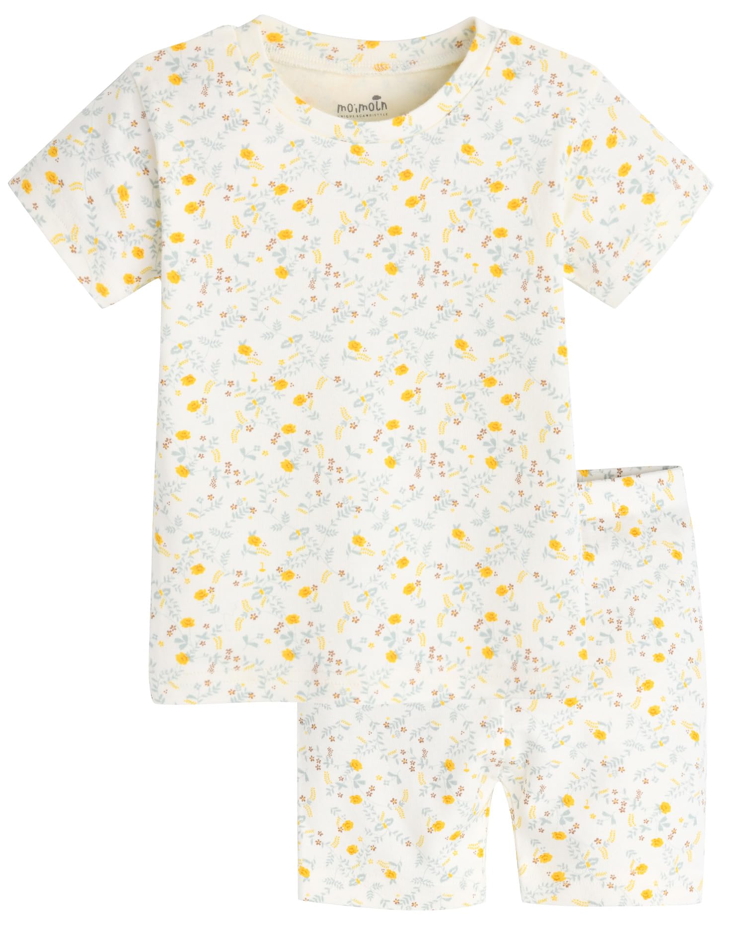 moimoln 6M-8Y Baby Toddler Pajamas Cotton Blend Summer PJs Short Sleeve Snug Fit WEBE CLOTHING