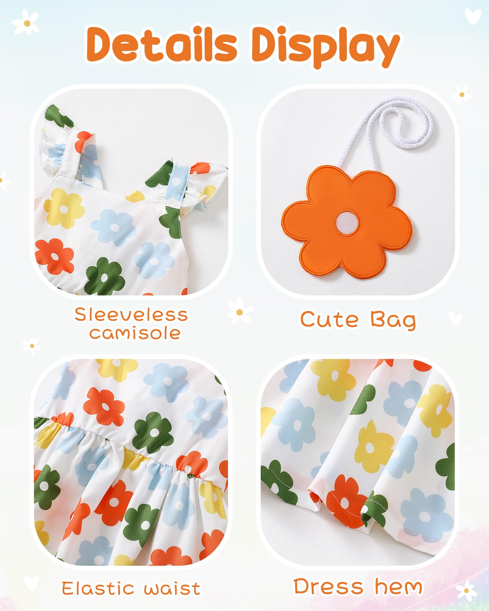 Mioglrie Baby Girl Clothes Newborn Dress Summer Toddler Girls' Clothing Casual Sundress with Cute Bag Infant Outfits WEBE CLOTHING