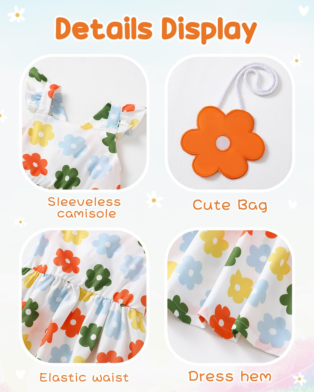 Mioglrie Baby Girl Clothes Newborn Dress Summer Toddler Girls' Clothing Casual Sundress with Cute Bag Infant Outfits WEBE CLOTHING