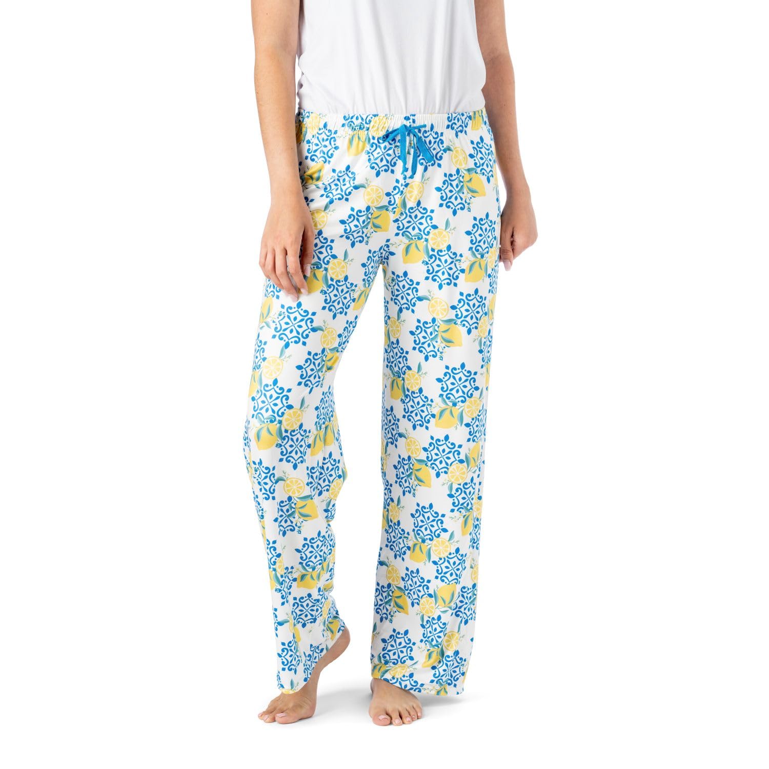 Hello Mello Signature Lounge Pants Womens Soft Pajama Bottoms Elastic Waistband Drawstring Tie